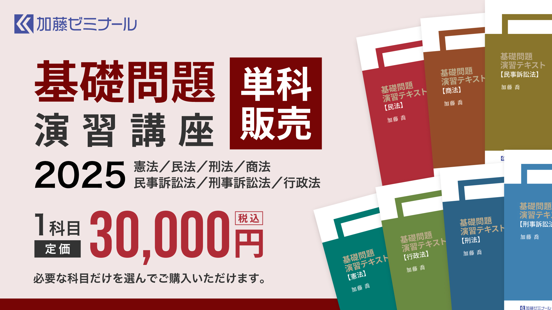 【裁断済】2025、26年合格目標　加藤ゼミナール　基礎問題演習テキスト民法 裁断済2024基礎問題演習テキスト 憲法 加藤ゼミナール 憲法